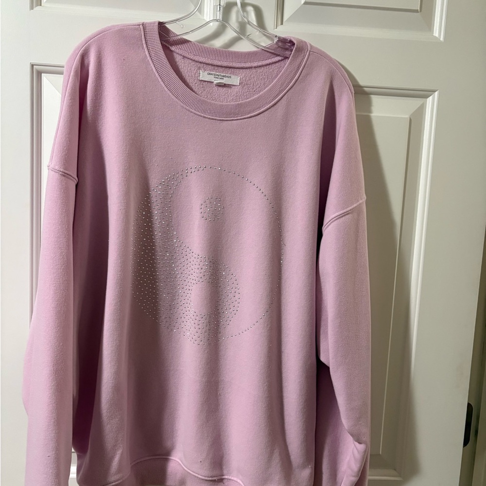 Grayson Threads Pink Yin Yang Sweatshirt